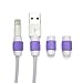 Pack of 4 - Purple, Charging Cable Saver Protector, USB Lightning Saver for Apple / iPhone / iPad Mini / Earphones Cord Protector