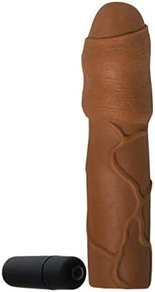 MSeL 3" Real Skin Pulsating Brown Extender Сhoice№5476