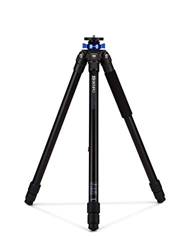 Benro Mach3 Aluminum Tripod – Professional Heavy-Duty Tripod for DSLR & Mirrorless Cameras, 3-Section Twist Lock Legs, Magnesium Casting, and Interchangeable Feet for Ultimate Stability (TMA37AL)