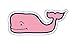 Vineyard Vines Whale Vinyl Sticker 1.75 x 4.25