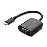 Cable Matters USB C to VGA Adapter (USB-C to VGA Adapter) in Black - Thunderbolt 3 Port Compatible for MacBook Pro, Dell XPS 13, 15, HP Spectre x360, Surface Book 2, Lenovo Yoga 910 and More