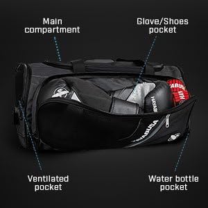 Hayabusa Ryoko Duffle Bag - Black/Grey, 50L - Image 3