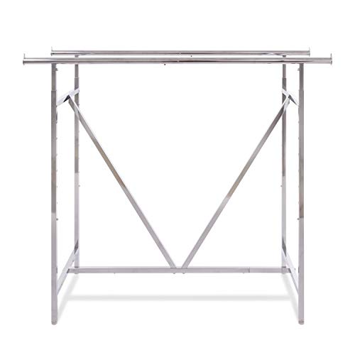Econoco Adjustable Heavy Duty Double Bar, Retail Clothing Rack