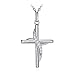 J.Rosée Necklaces, Heart Necklace 925 Sterling Silver 3A Cubic Zirconia Pendant Necklace, 18
