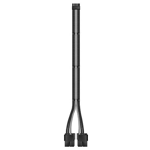 EZDIYFAB RTX 3000 Series 12 Pin to Dual 8 Pin PCIe Sleeved Extension