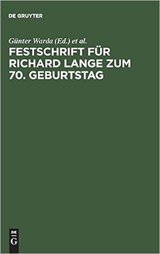 Buy Festschrift Fur Richard Lange Zum 70 Geburtstag Book Online At Low Prices In India Festschrift Fur Richard Lange Zum 70 Geburtstag Reviews Ratings Amazon In Www 70 Geburtstag De