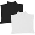 2-Pack Women's Cotton Mock Turtleneck Dickey - Fake Collar Pullover For Layering - View #7