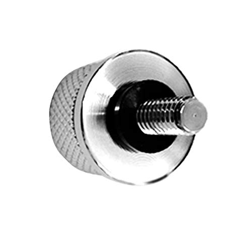 Goldfire 1/4" 6mm Aluminium Alloy Motorcycle Seat Mount Bolt Screw Cap Rear Fender Seats Screw Compatibility for Harley (Silver)