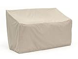 CoverMates  Outdoor Patio Loveseat Cover  56W x 34D x 38H  Elite Collection  3 YR Warranty  Year Around Protection - Khaki