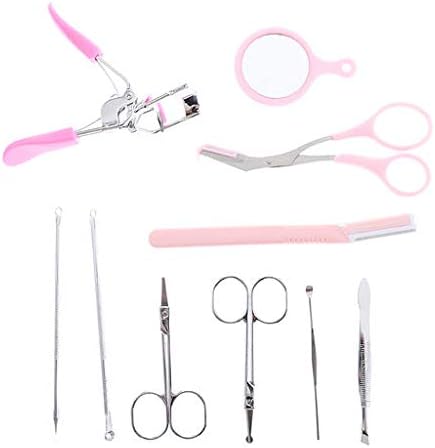 Amazon Tergoose 眉用キット 美容ツール 眉はさみ 毛ピンセット 毛抜き 鼻毛はさみ付き 高級ステンレス製 旅行 出張 人気 レディース メンズ 眉メイクアップ道具 男女兼用 １０点セット Tergoose 眉用はさみ 通販