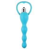 Waterproof Vibrating Anal Beads Silicone Anal Butt Plug Bullet Vibrator Masturbation Adult Erotic Products Sex Toys for Couple 1PCS