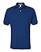 Jerzees Mens Modern/Fitted Polo Shirts, Royal Blue, Small US
