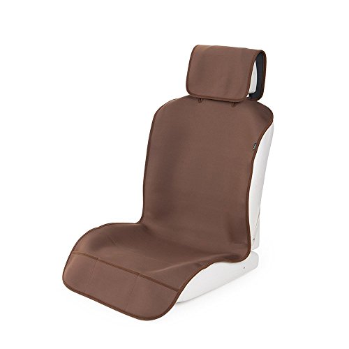 TanYoo Waterproof Car Seat Cover, Universal & Non-Slip Neoprene Vehicle Seat Protector, Best Protection for Sweat, Stains & Smell, Fit for Most Cars, Trucks, SUVs, Brown + 1 PCS