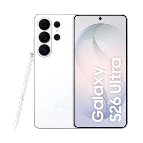 Samsung Galaxy S26 Ultra AI Smartphone mit Galaxy AI, Handy ohne Vertrag, Android, Privacy Display, 16 GB RAM, 1 TB Speicher, 200 MP, White, 3 Jahre H