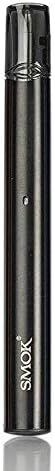 SMOK SLM Kit 16W Ultra-Portable AIO All-in-one 0.8ml 250mAh Battery/Top Fill/Built-in Evaporator Contains BTKSY Keychain/No Nicotine - Smokeless Oil (Black)