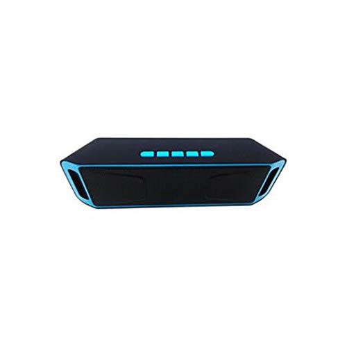 Haut-Parleur Bluetooth Portable Voyage extérieur étanche sans filTéléphone Portable sans Fil Bluetooth Haut-Parleur Mini Double Haut-Parleur Portable Bleu 200mmx64mm