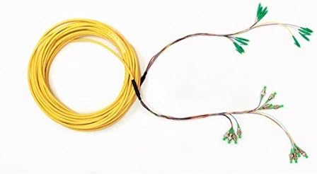 200 FT MICRO ARMORED FIBER OPTIC CABLE TINIFIBER BY CERTICABLE 12 STRAND SINGLE MODE SM PLENUM LC/APC FC/APC OS2