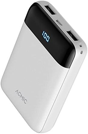 ACMIC POWER BANK 10000mAh A-1049 ultra mini size LCD display-Black - Main Image