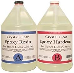 EPOXY Resin 2 Gal Kit, General Purpose, Crystal Clear (Coating, Table Tops) (1, 2 Gallon)