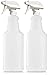 Bar5F Plastic Leakproof Spray Bottle with Adjustable Nozzle, 32 Ounces, Pack of 2