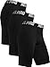 Neleus Men's 3 Pack Sport Running Compression Shorts,6012,Black,US XL,EU 2XL