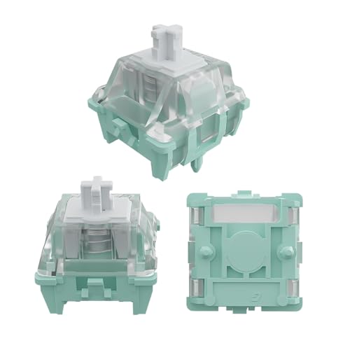 Gateron Magnetic Jade Keyboard Switches,Pre-lubed,30gf Switches Keyboards,Compatible with RGB LED,Freely Setting Pre-Travel Key Switches for MX Mechanical Keyboard Suitable (72PCS)
