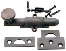 4 Inches Solid Brass Heavy Duty Surface Bolt Dark Oil Rubbed Bronze Finish