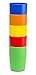 Greenco Set of 5 Unbreakable Reusable Plastic Kids Cups, Assorted Colors, 5 oz., Model: 122, Toys & Play