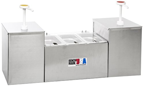 Benchmark 52001 Condiment Station with Pump, 27" Width x 15" Height x 8" Depth - Thumbnail 2