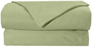 EL&amp;ES Bedding Collections Bed sheets 400 Thread Count, 100% Cotton Queen Sheet Set, Feather Touch Collection, 4-Piece Bedding Set, Elastic Deep Pocket Fitted Sheet, Sage
