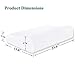 VECELO Memory Foam Contour Pillow, for Side Sleeper-Relieve Neck Pain with Washable Zippered Anti-Dust Breathable Cover-Standard Size for Adult & Children, White