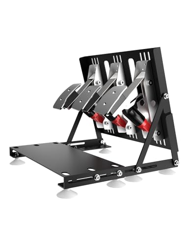 HZCZLO Sim Racing Pedal Mount/Inverted Pedal Kit Compatible with Logitech G25/G27/G29/G920/G923/PRO/Simagic/Thrustmaster/Moza CRP2 SERIES(Logitech Pedals Not Included) at Amazon