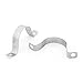 Stainless Steel Two Hole Pipe Strap Clamp Fastener 1-inch 100pcs