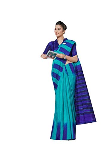 womens cotton saree with unstitched blouse piece [Uniform 211]