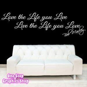 1stop Grafik Geschäft Bob Marley Liebe Leben Leben Wand Kunst