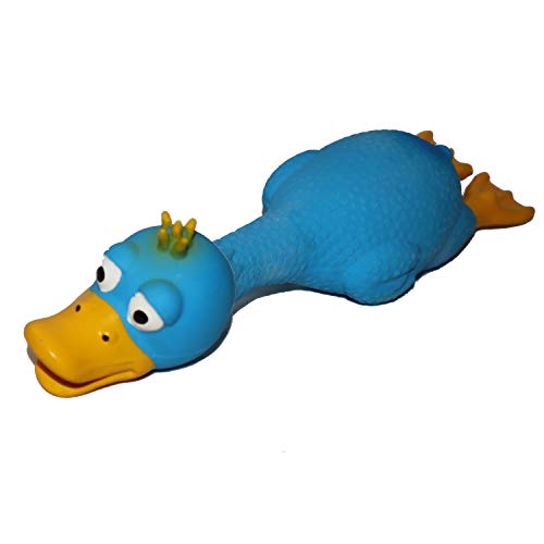VIMIGOO Latex Dog Chew Toy Grunting Sound Play,Pet Toy (Duck)