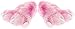 WISHPETS Grizzly Bear Paw Animal Slippers w/White Toes (Pink, M - Kids/Adult)