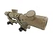 Monstrum Tactical 1-4x20 Rifle Scope with Rangefinder Reticle and Offset Reversible Scope Rings (Flat Dark Earth/Flat Dark Earth Rings)