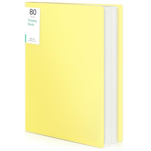 Phyxin 80-Pocket Portfolio Binder Yellow