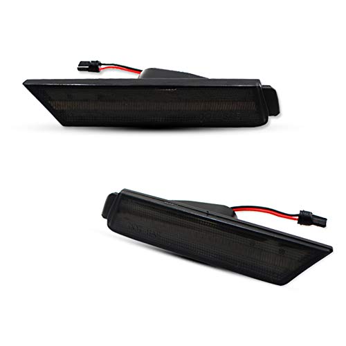 GTINTHEBOX 2PCS 3D Smoked Lens 27-SMD Red Full LED Rear Side Marker Lights Lamps Replacement Kit For 2010 2011 2012 2013 2014 2015 Chevrolet Chevy Camaro