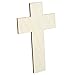 Unfinished Wood Cutout - 25-Pack Cross Shaped Wood Pieces for Wooden Craft DIY Projects, Sunday School, Church, Home Decoration, 2.7 x 4.2 inches