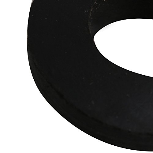RDEXP 28x14x7mm Black Rubber Round Shape Gaskets Flat Rubber Spacer Washer Seal Rings for Automotive Plumbing Set of 50