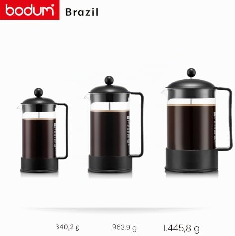 1543-01SA-10 Brazil Kaffeebereiter 3 Tassen, 0,35 l, Schwarz