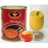 Indian Groceries, Deep Kesar Mango Pulp 850 Grams, 30 Oz. (Pack of 2)