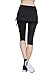 HonourSport Women Cropped Golf Active Skorts Leggings Side Drawstring Running Capri Skirt