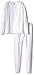 Fruit of the Loom Girls' Big Performance Thermal Underwear Set, Artic White, 10/12
