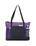 Gemline Select Zippered Tote Bag 1100 Purple
