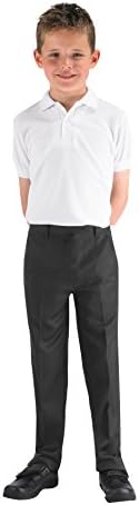 4D-Uniforms Boys Slim FIT Slim Leg-Elasticated Back Trousers 5-13yrs