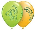 Qualatex 11" Dinosaurs In Action Assortment Latex Balloons Bag of 10