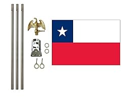 Chile 3x5 ft Outdoor Flag and Flag Pole